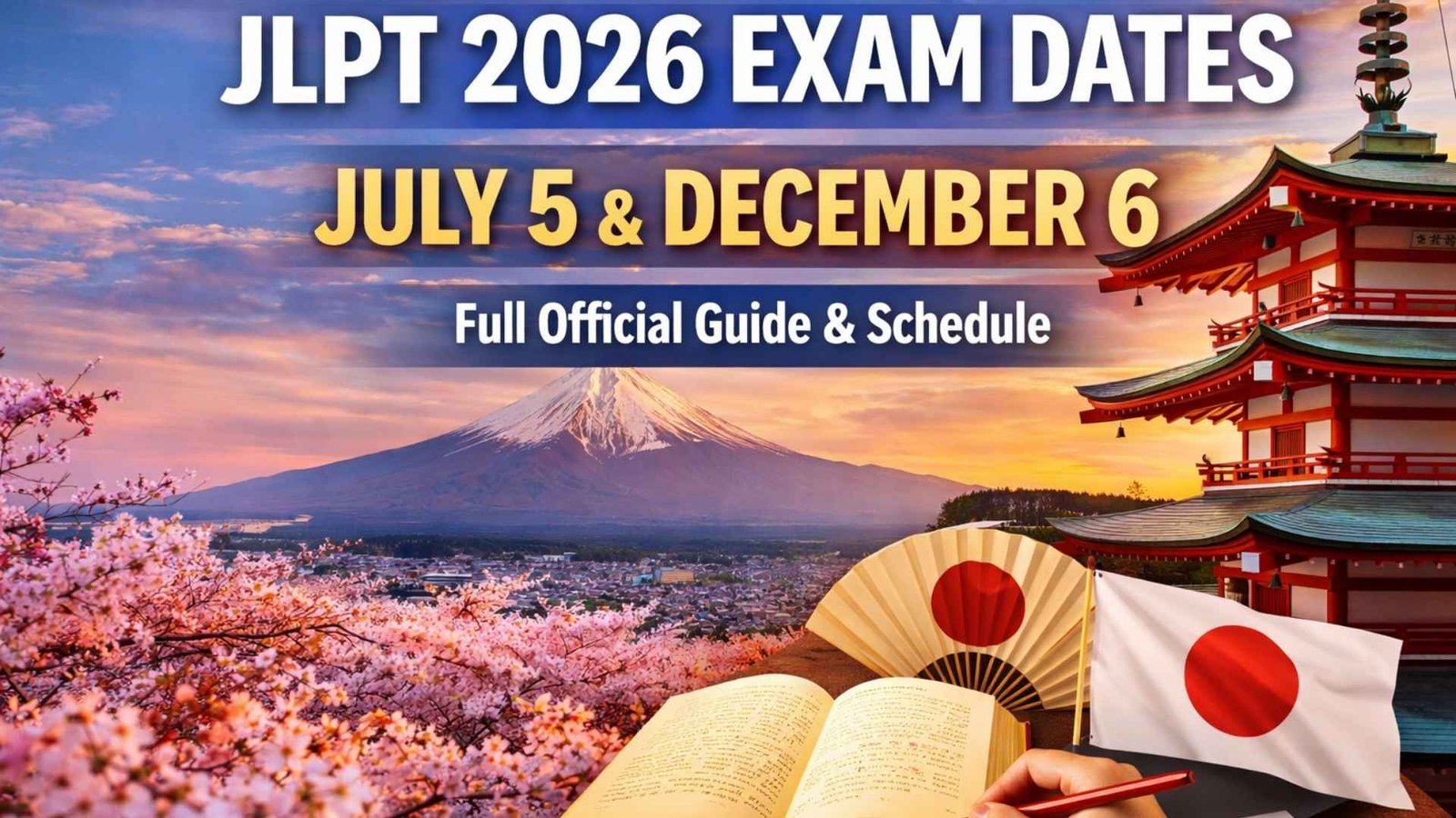 The JLPT Exam Will Be Held on July 5 and December 6, 2026 – Dates, Schedule & Tips